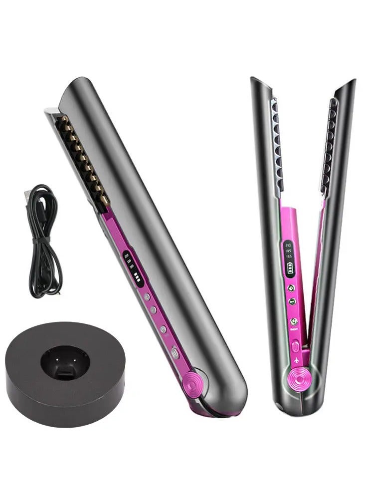 Denx Cordless Hair Straightener designed for ultimate convenience and performance, this wireless flat iron offers the freedom to style anytime, anywhere. - Image 3