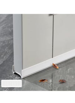 JOGAMS 96cm Self Adhesive Door Seal Strip Door Sound Proofing Weather Stripping Weatherstrip Door Bottom Strip Door Sealer Strip Windproof seal for Door Gaps White  - Image 1
