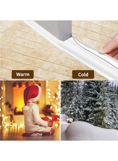 JOGAMS 96cm Self Adhesive Door Seal Strip Door Sound Proofing Weather Stripping Weatherstrip Door Bottom Strip Door Sealer Strip Windproof seal for Door Gaps White  - Image 4