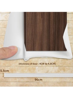 JOGAMS 96cm Self Adhesive Door Seal Strip Door Sound Proofing Weather Stripping Weatherstrip Door Bottom Strip Door Sealer Strip Windproof seal for Door Gaps White  - Image 5