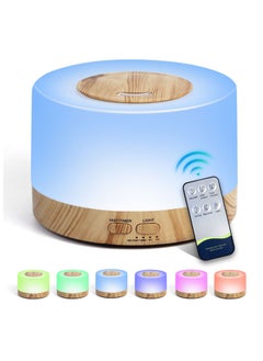 Essential Oil Diffuser 700ml, Upgraded Aromatherapy with 4 Timer and 7 Color Lights, Cool Mist Humidifier with Auto Shut-off Function, BPA-Free for Home, Bedroom, Office