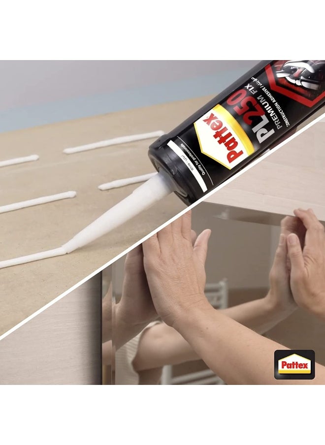 Pattex Henkel Pattex PL250 440g High Track Construction Adhesive - White  - Image 3