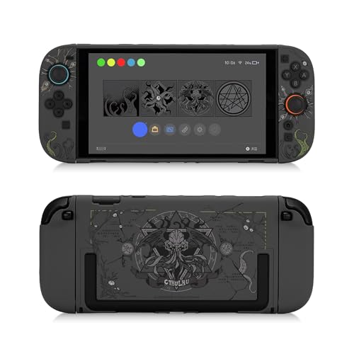 GEEKSHARE غطاء حماية نحيف من GeekShare متوافق مع Switch 2 2025 مقاوم للخدوش والصدمات، ذو قشرة صلبة قابلة للتثبيت لجهاز ألعاب Switch 2 CTHULHU - Image 1