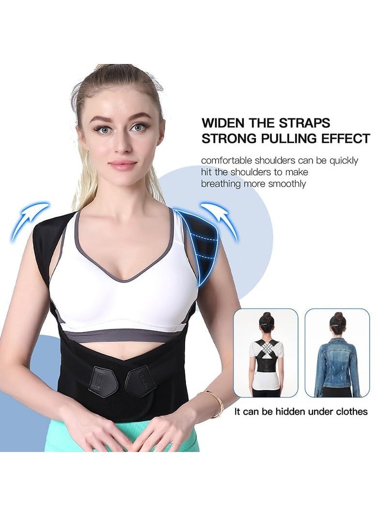 Adjustable Posture Corrector Brace, Back Straightener for Middle and Upper Spine Support, Shoulder Posture Brace for Women and Men - Image 2