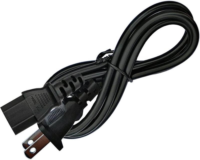 UPBRIGHT 2 Prong AC Power Cord Cable Charger Compatible with TCL Roku 55" 65" 75" Class 6 Series R635 55R635 65R625 65R635 75R635 75S431 75S435 75-R635 4K UHD Mini-LED QLED Dolby Vision HDR Smart TV - Image 1