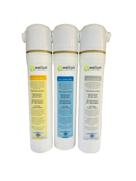 WELLON نظام فلترة ويلون كويك فيت UF مع تركيب DIY فلاتر لسهولة الاستبدال فلترة متقدمة من الرواسب والكربون وUF - Image 1