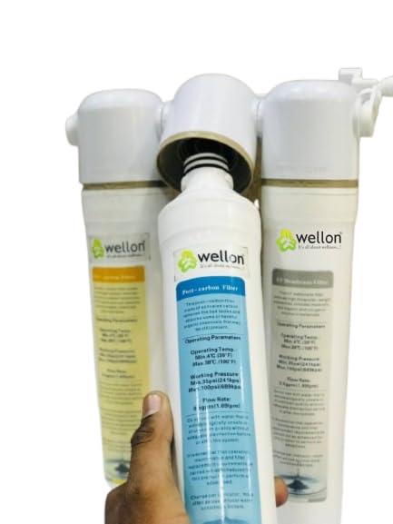 WELLON نظام فلترة ويلون كويك فيت UF مع تركيب DIY فلاتر لسهولة الاستبدال فلترة متقدمة من الرواسب والكربون وUF - Image 2