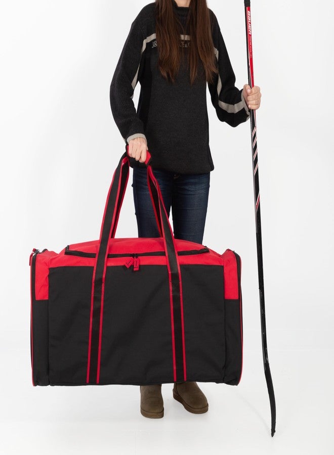 جيت ستريم حقيبة هوكي Jetstream شديدة التحمل ومقاومة للماء بثلاثة جيوب، مقاس 36 بوصة، لون أحمر - Image 2