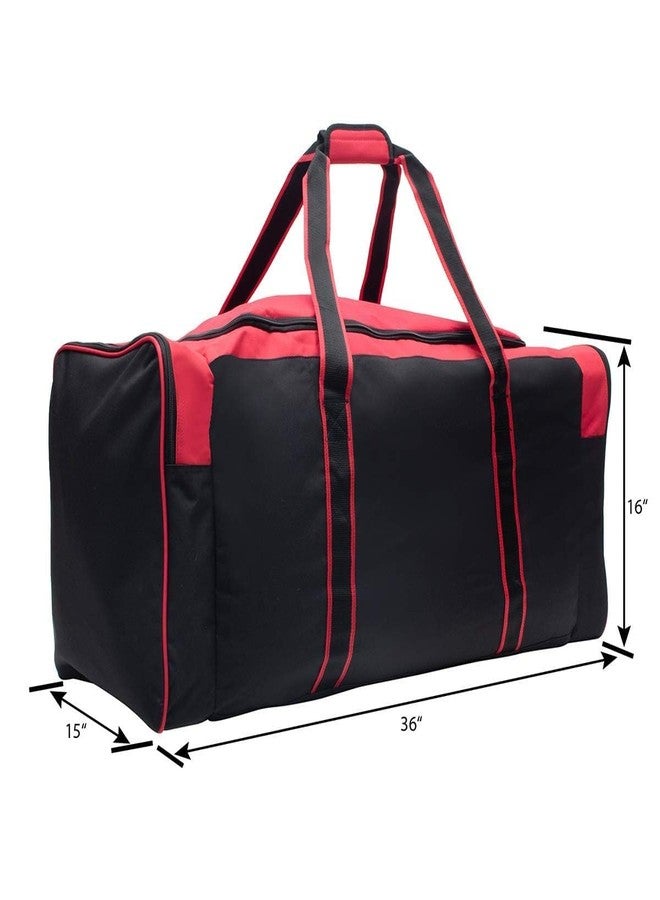 جيت ستريم حقيبة هوكي Jetstream شديدة التحمل ومقاومة للماء بثلاثة جيوب، مقاس 36 بوصة، لون أحمر - Image 5