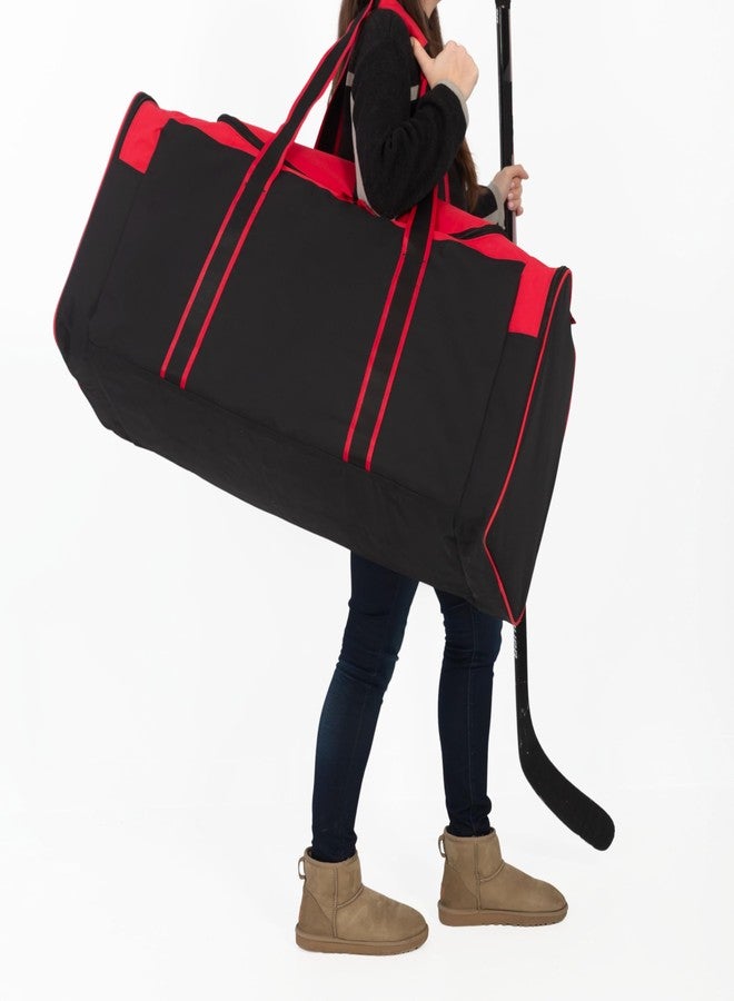 جيت ستريم حقيبة هوكي Jetstream شديدة التحمل ومقاومة للماء بثلاثة جيوب، مقاس 36 بوصة، لون أحمر - Image 3