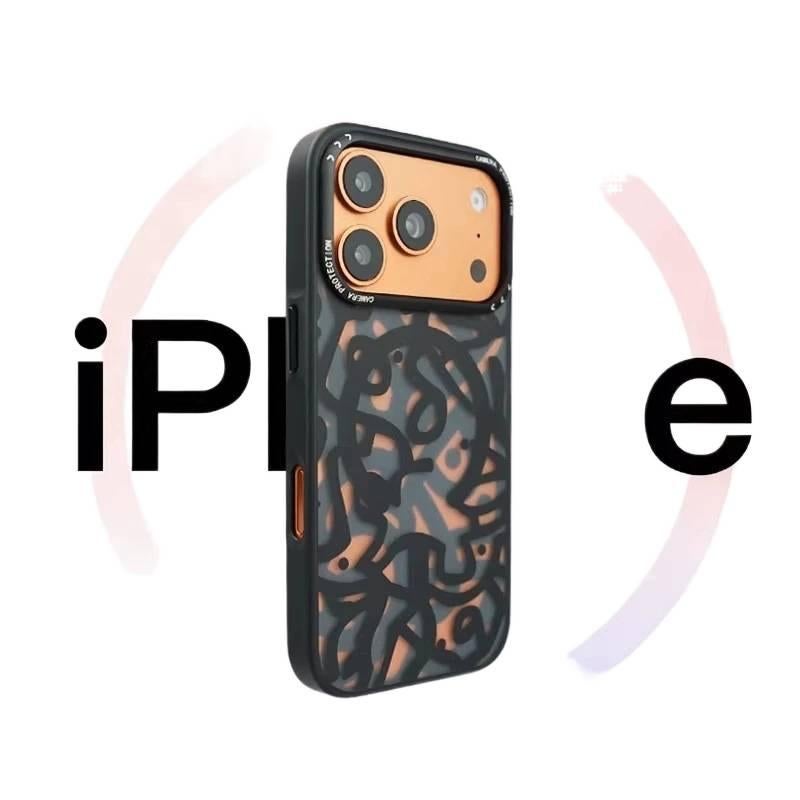 غطاء MagSafe بPC لـ iPhone 17 / 17 Air / 17 Pro / 17 Pro Max مع حماية من السقوط ومغناطيس قوي مع مقاوم للصدمات مع تغطية كاملة مع ملمس ناعم باللون أسود مغناطيسي - ModaStar - Image 5