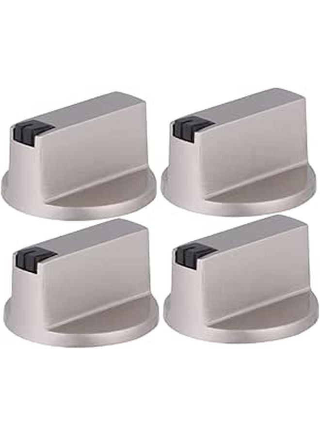 4 Pcs Replacement Metal Stove Knobs Ergonomic Design Easy Install For Gas Stoves - Image 1