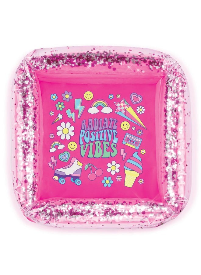 Make It Real Pamper Yourself Spa Set 9 Pcs Inflatable Sparkly Foot Bath & Accessories Nail Polish & Art Tweens Girls & Kids Ages 8+  - Image 4