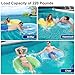 PuppyuWill 5 Pack Pool Floats Adult PuppyuWill Minimalist Design Pool Chair Float 52 X 38 Dopamine Colors Drifter Chair Hammock 3in1 Inflatable Pool Toys for Pool Party Lake River Sea Outdoor - Image 4
