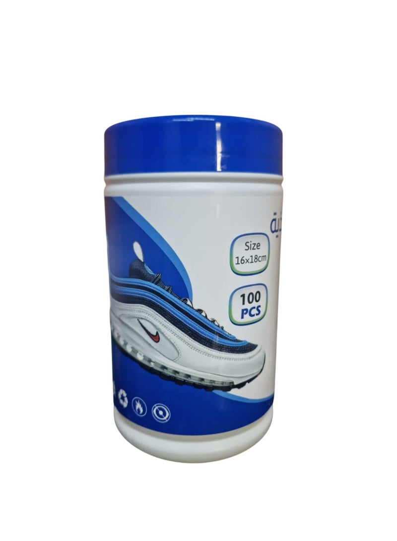 أسرار مناديل تنظيف الأحذية عبوة من 100 منديل مبلل في صندوق أسطواني - Image 1