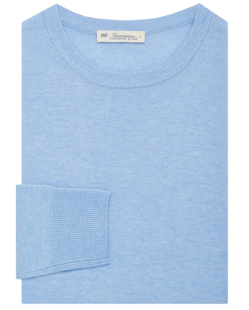 Camicissima BLEND CASHMERE CREW NECK SWEATER