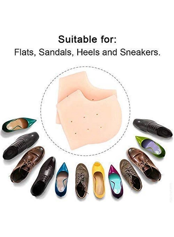 WOLTAX Anti Crack Half and Full Length Silicone Foot Protector Moisturizing Socks for Foot-Care and Heel Cracks For Men And Women - (Free Size) (HEEL SOCKS) - Image 3