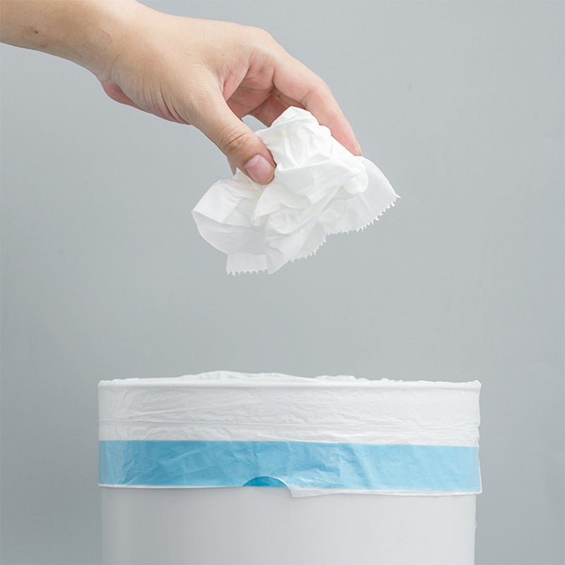 10 Rolls Drawstring Garbage Large Capacity Thickened for Home Bathroom Kitchen ( ,15 Per Roll) - Image 2
