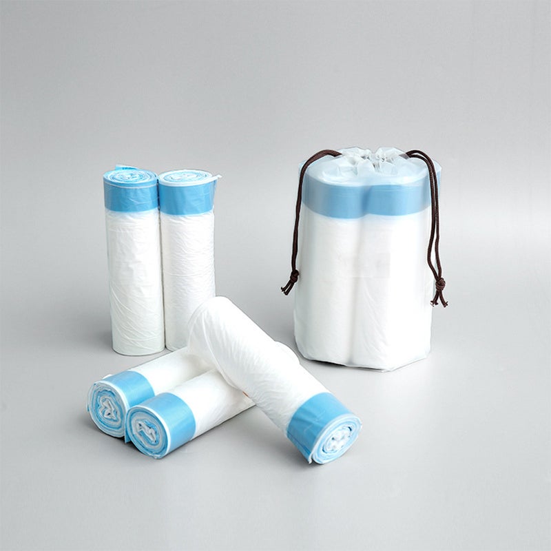 10 Rolls Drawstring Garbage Large Capacity Thickened for Home Bathroom Kitchen ( ,15 Per Roll) - Image 3