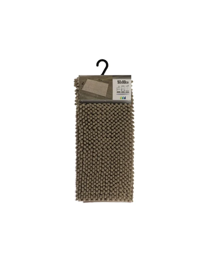 Tendance Anti-Slip Microfiber Bathroom Mat with Balls Taupe 50 x 80 cm 7744165