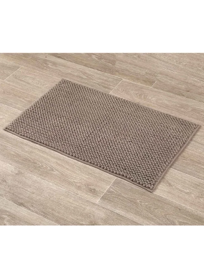 Tendance Anti-Slip Microfiber Bathroom Mat with Balls Taupe 50 x 80 cm 7744165