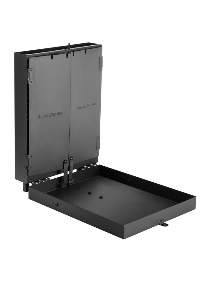 السنيدي شواية رحلات 2 × 1، شواية خارجية، اسود، مقاس40*32*45سم - Image 4