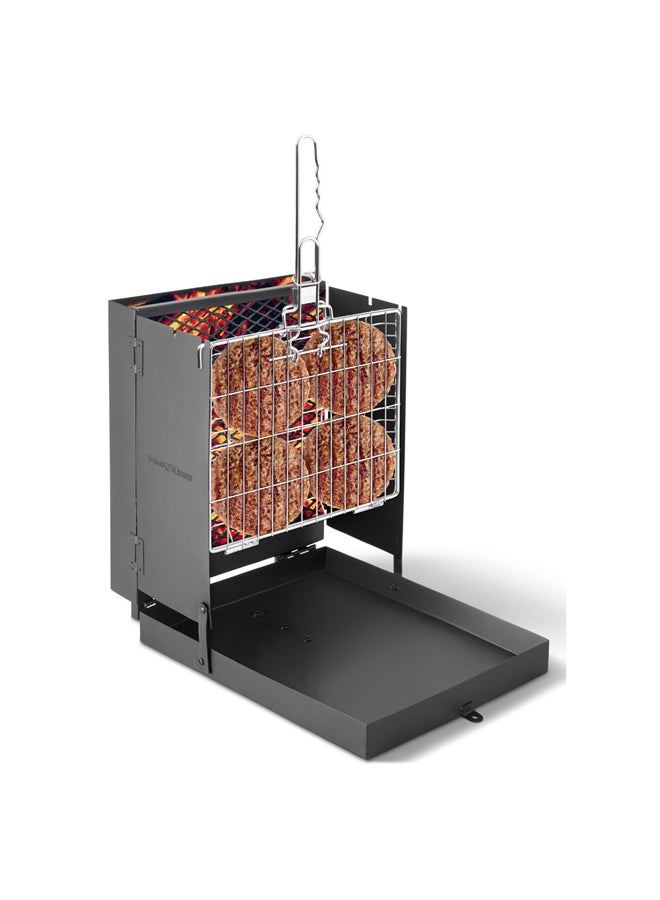 السنيدي شواية رحلات 2 × 1، شواية خارجية، اسود، مقاس40*32*45سم - Image 3