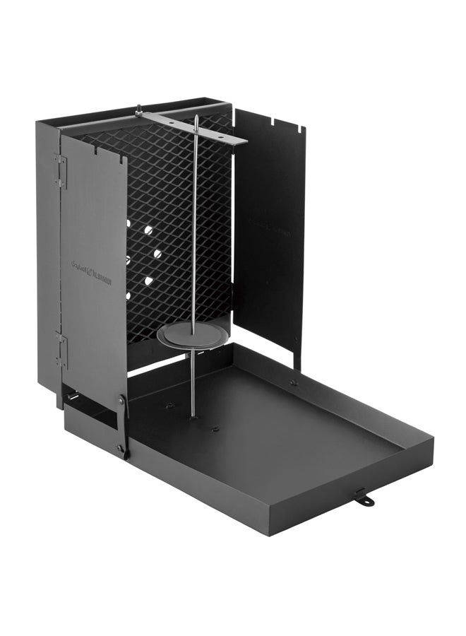 السنيدي شواية رحلات 2 × 1، شواية خارجية، اسود، مقاس40*32*45سم - Image 1