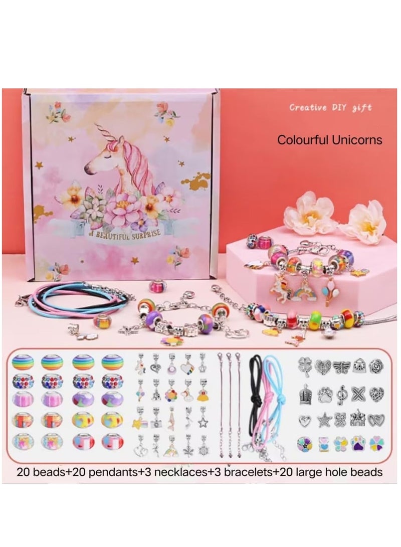 RATSAW Bracelet Making Kit for Girls DIY Jewelry Charms Charm Bracelets Kit for Beads Birthday and Holiday Unicorns Gifts Kids Arts and Crafts for Girls Toys Kids Ages 6 to 12  - Image 4