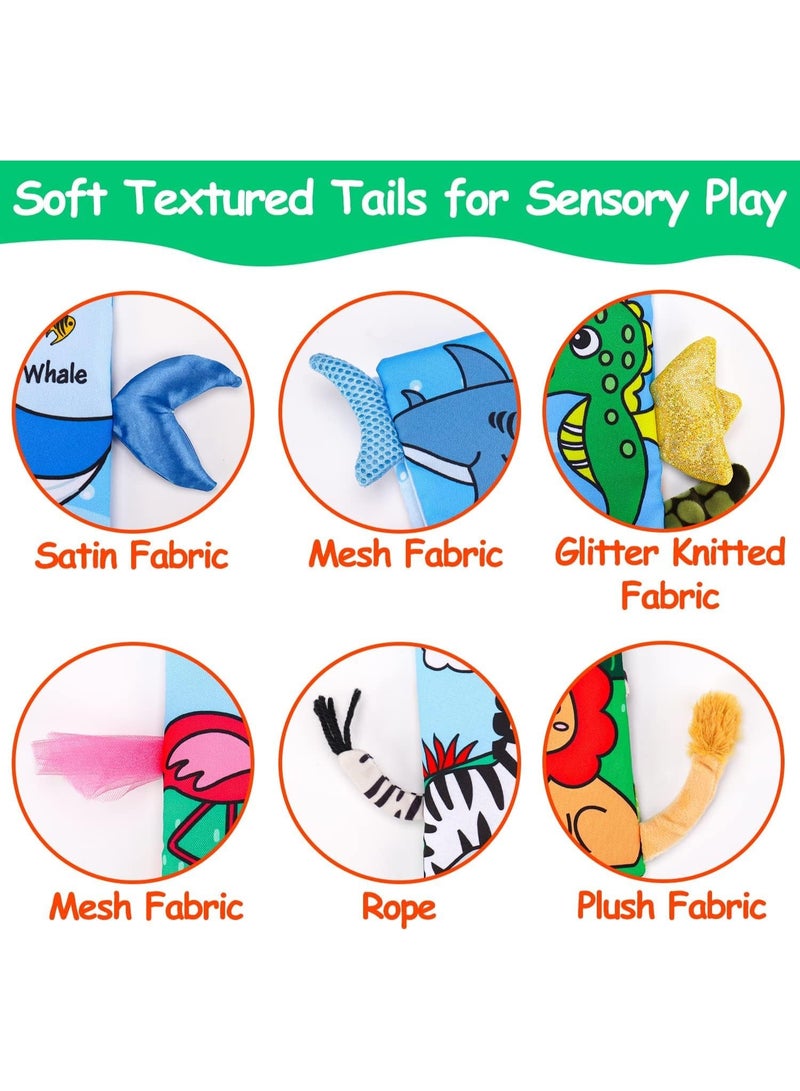Mr. Penda 2 Packs Soft Baby Cloth Book, Touch and Feel Crinkle Cloth Books for Babies, Infants & Toddler Early Development Interactive Toys, Gifts for Boys & Girls - Image 3