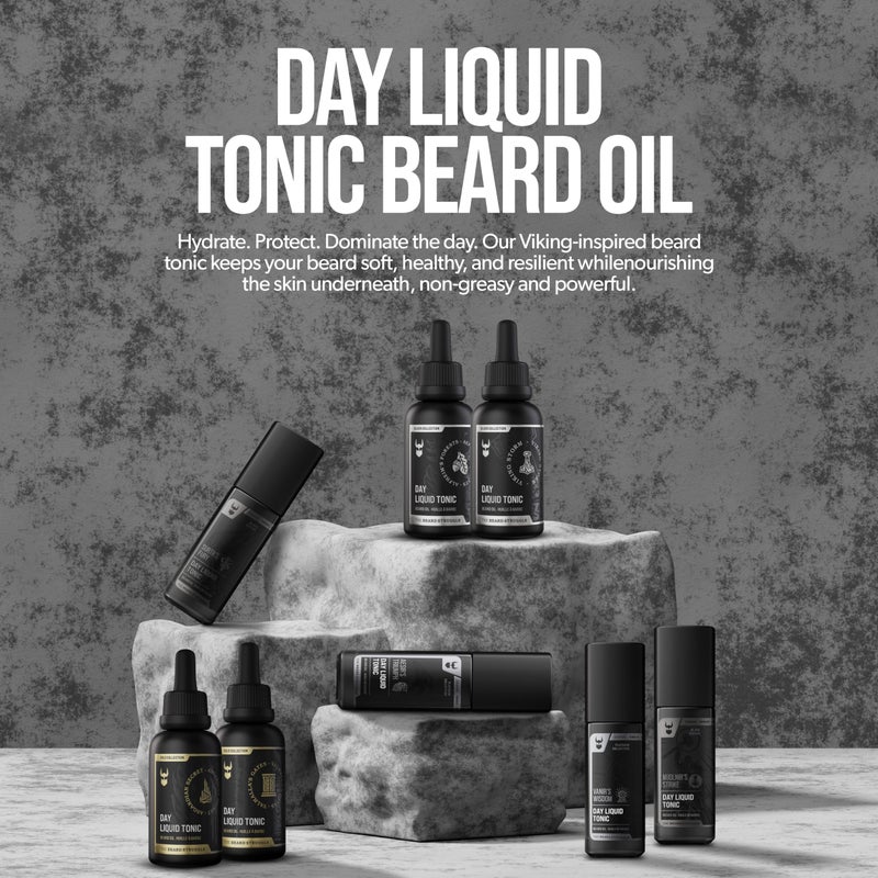 The Beard Struggle - Day Liquid Tonic Beard Oil - Silver Collection (Viking Storm) - Beard Oil for Men - Moisturize, Softens Hair, Reduces Itch - Day Time Beard Growth Oil (1 Fl oz) - Image 2