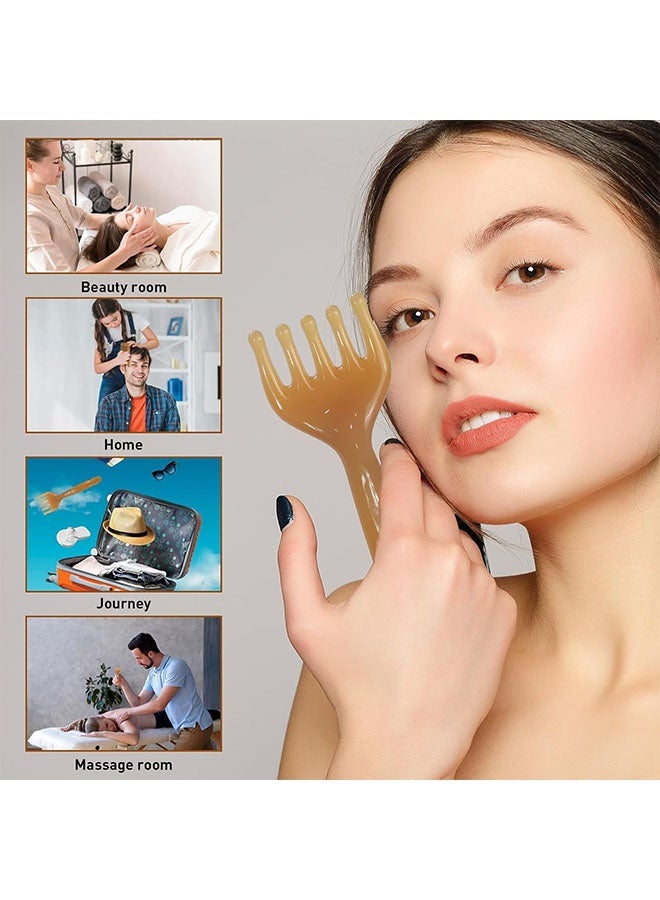 Geustos 2 Massage Combs, 1 Gua Sha Lifting Facial Comb, Manual Massage Tools, Resin Massager, Suitable For Face, Neck, Waist, Etc. - Image 3