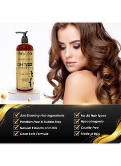Shiny Leaf DHT Pro Shampoo Advanced Formula with Procapil and Capixyl, DHT Blockers and Natural Extracts, Anti-Thinning Shampoo for Men and Women, Revitalizes Scalp, Stimulates Follicles for Thicker Fuller Hair  - Image 5