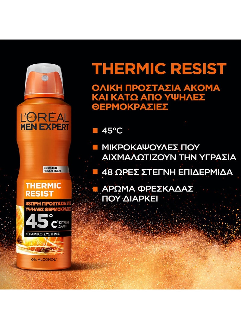 لوريال باريس سبراي مزيل العرق  مين إكسبيرت مقاوم للحرارة، 150 مل - Image 2