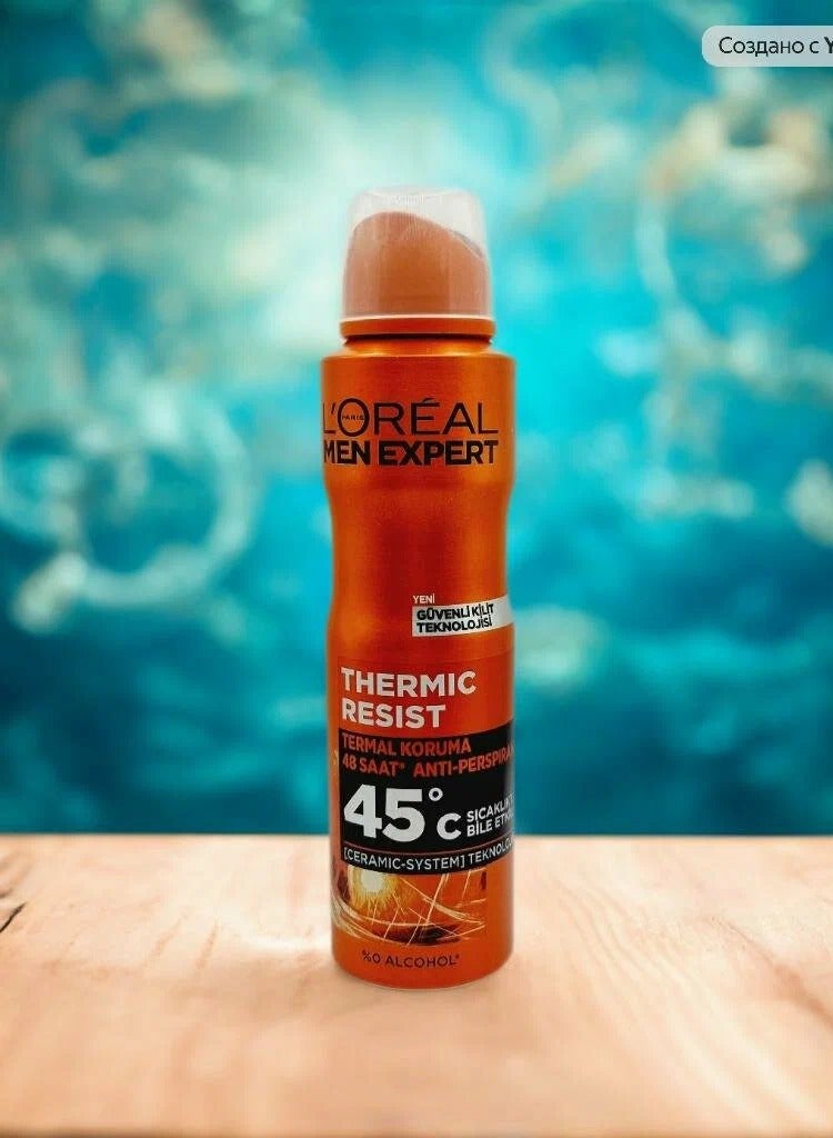 لوريال باريس سبراي مزيل العرق  مين إكسبيرت مقاوم للحرارة، 150 مل - Image 3