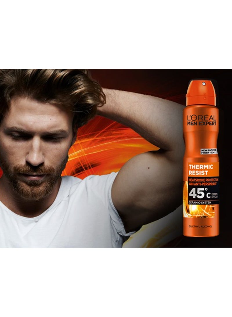 لوريال باريس سبراي مزيل العرق  مين إكسبيرت مقاوم للحرارة، 150 مل - Image 4