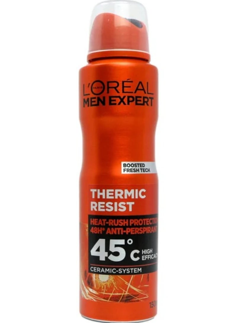 لوريال باريس سبراي مزيل العرق  مين إكسبيرت مقاوم للحرارة، 150 مل - Image 1