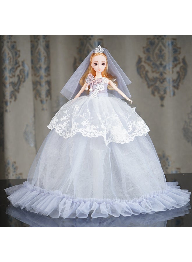 Scenery Doll Children Girls Toy Training Organization Gift Box Packaging Rubber Cartoon Doll Children Aged 4-6-Color:MHJ300 Grey-Height:45cm With Gift Box - Image 1