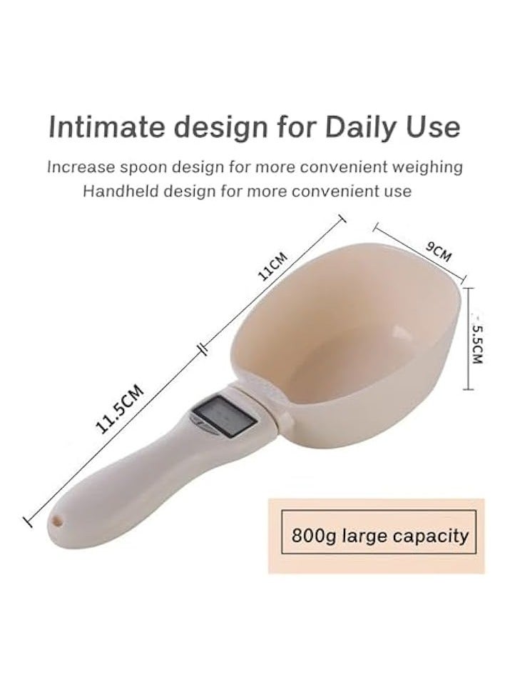PROMASS Smart Electronic Weighing Spoons | Portable Measuring Spoons for Pets, Cats, Dogs, Mini Electronic Kitchen, Digital Food Spoons, Scales with LED Display - Image 4