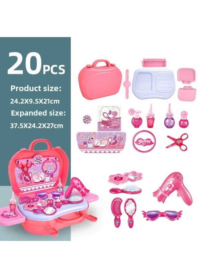 Children's Backpack Toy Tool Kit Repair Educational Boys Play House Maintenance Tools Set Disassembly Assembly Learning-Specifications:Large 2-in -1 Accessory Tote  - Image 1