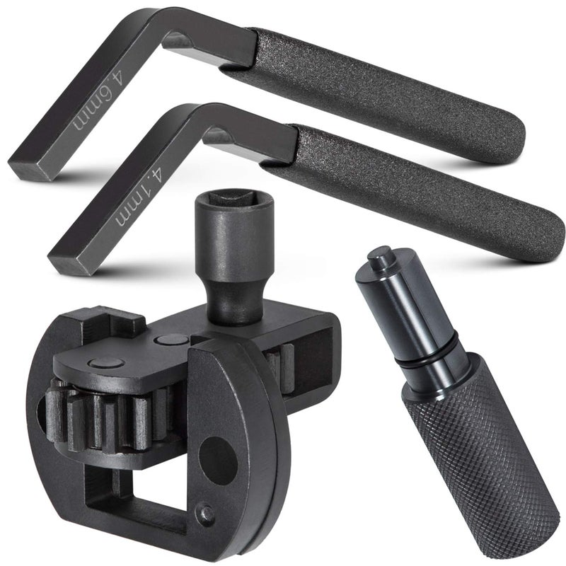 For Detroit Diesel DD13 DD15 DD16 Engine Brake Adjustment Tools 46MM41MMBarring ToolTDC Locating Pin W470589042300 W470589022300 W47058900150 W470589046300J46392 Heavy Duty Steel 4 Tools
