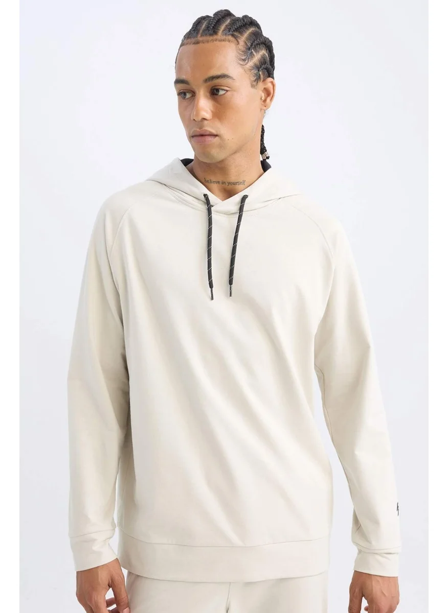 DeFacto Fit Standard Fit Hooded Sports Sweatshirt D6827AX24AU
