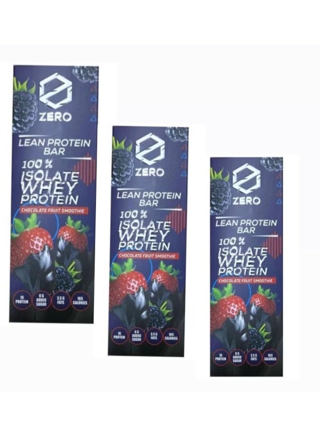 Zero 3 ZERO Lean Protein Bar - Chocolate Fruit Smoothie - 70 g - Image 1