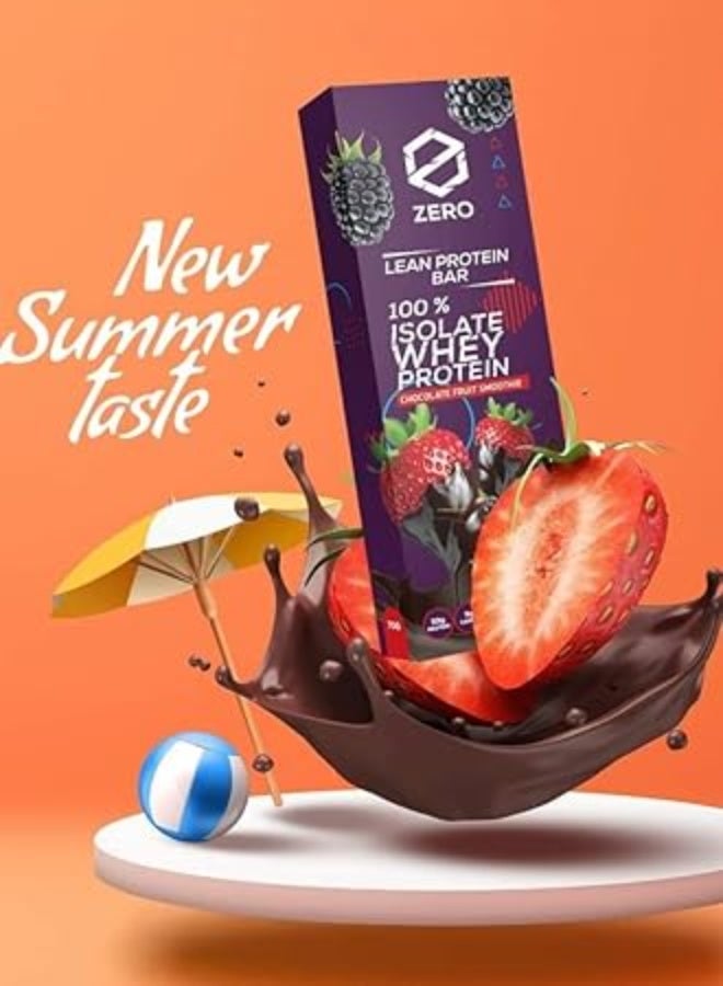 Zero 3 ZERO Lean Protein Bar - Chocolate Fruit Smoothie - 70 g - Image 3