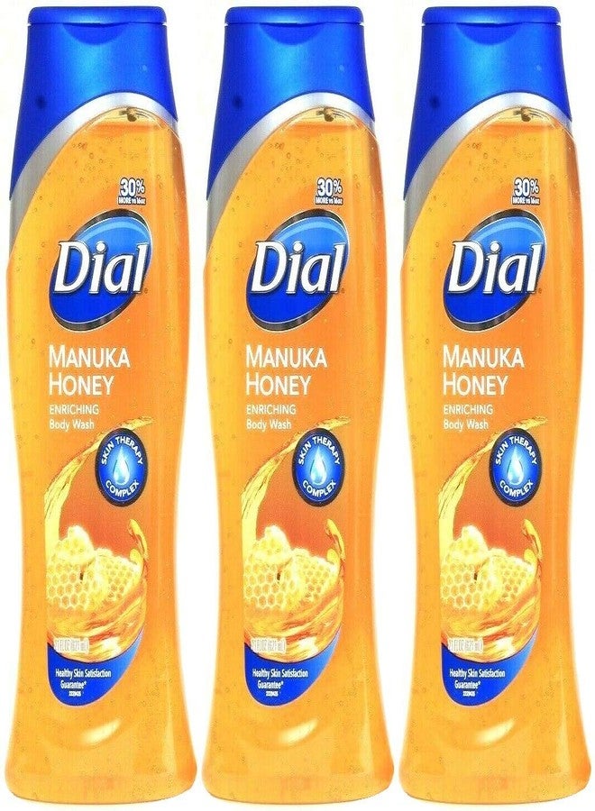 Dial Manuka Honey Enriching Body Wash, 21 Ounce (Pack of 3) Total 63 Ounces