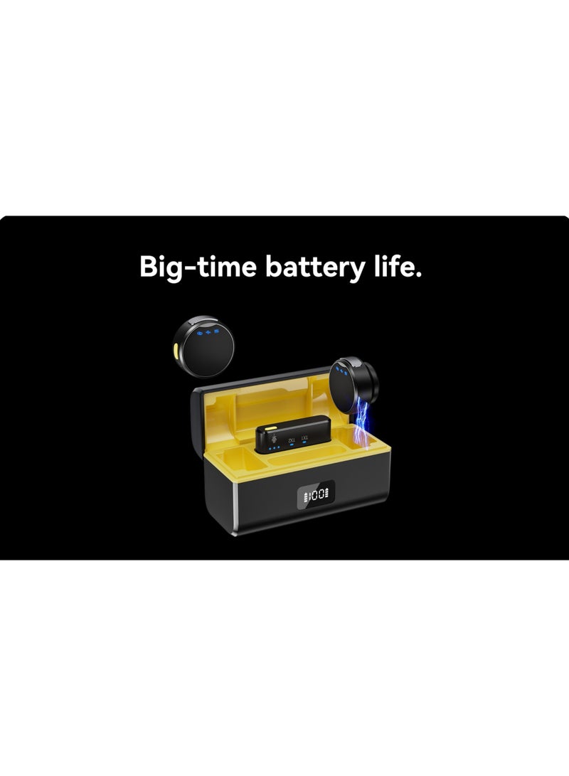 NYORK Wireless 2.4 GHz Mini Microphone with Noise Cancellation, Clip on Lapel Mic for Video Recording Vlog - TH981 - Image 4