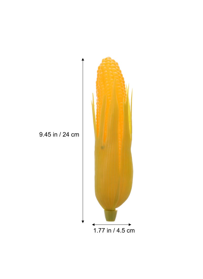 Vosarea 6pcs Artificial Corn  Lifelike Corn Fake Simulation Vegetable Decorations Photo Props Green  - Image 4