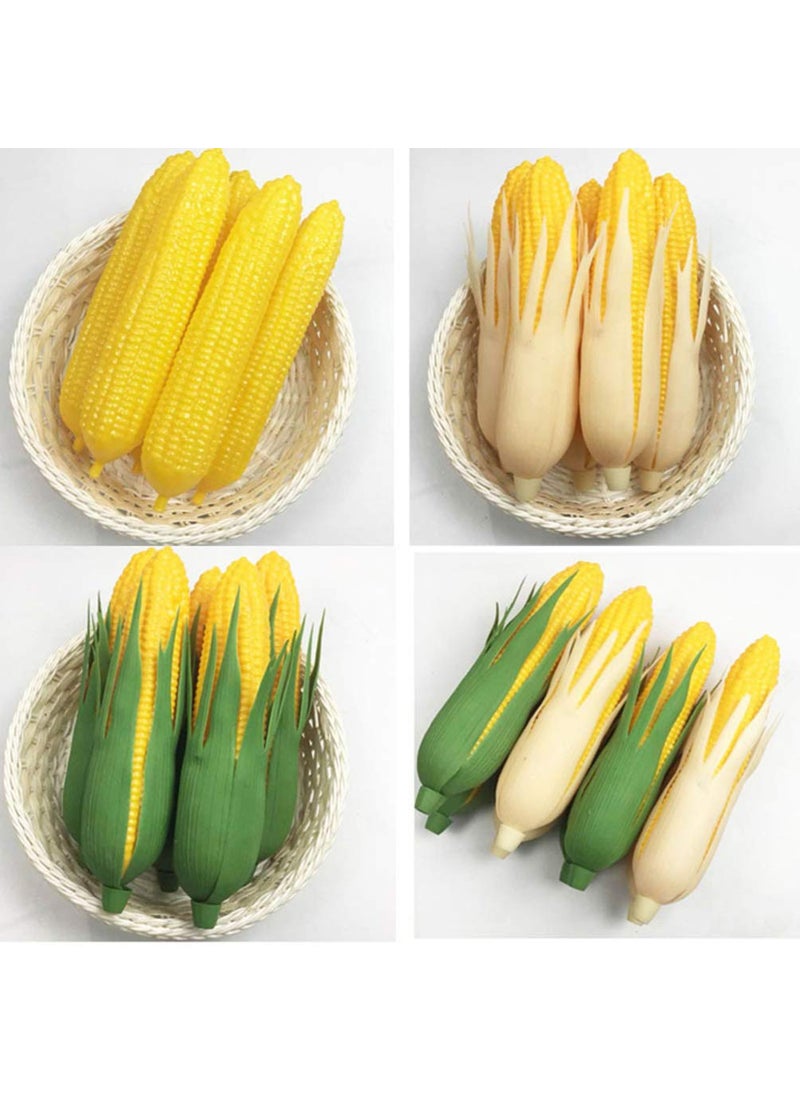 Vosarea 6pcs Artificial Corn  Lifelike Corn Fake Simulation Vegetable Decorations Photo Props Green  - Image 5