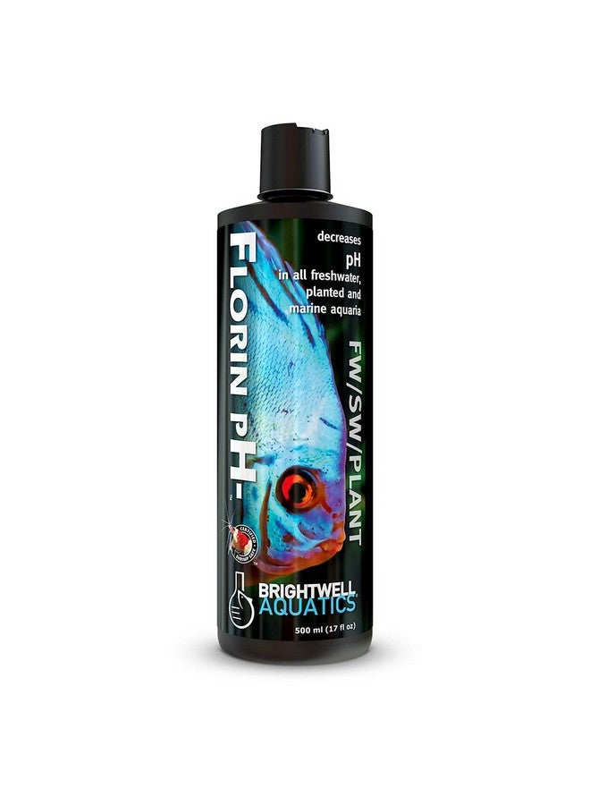 Brightwell Aquatics Florin pH- - Water Conditioner to Lower pH Level in Freshwater, Planted, and Marine Saltwater Aquariums, 500-ml - Image 1