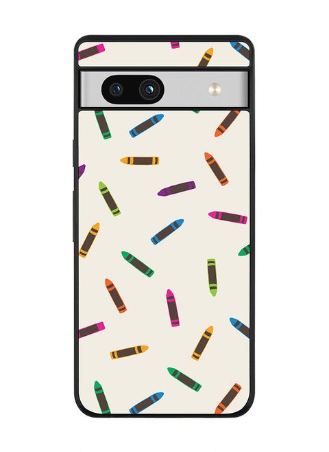 Rugged Black edge case for Google Pixel 7a 5G Slim fit Soft Case Flexible Rubber Edges Anti Drop TPU Gel Thin Cover -  Crayon Pary